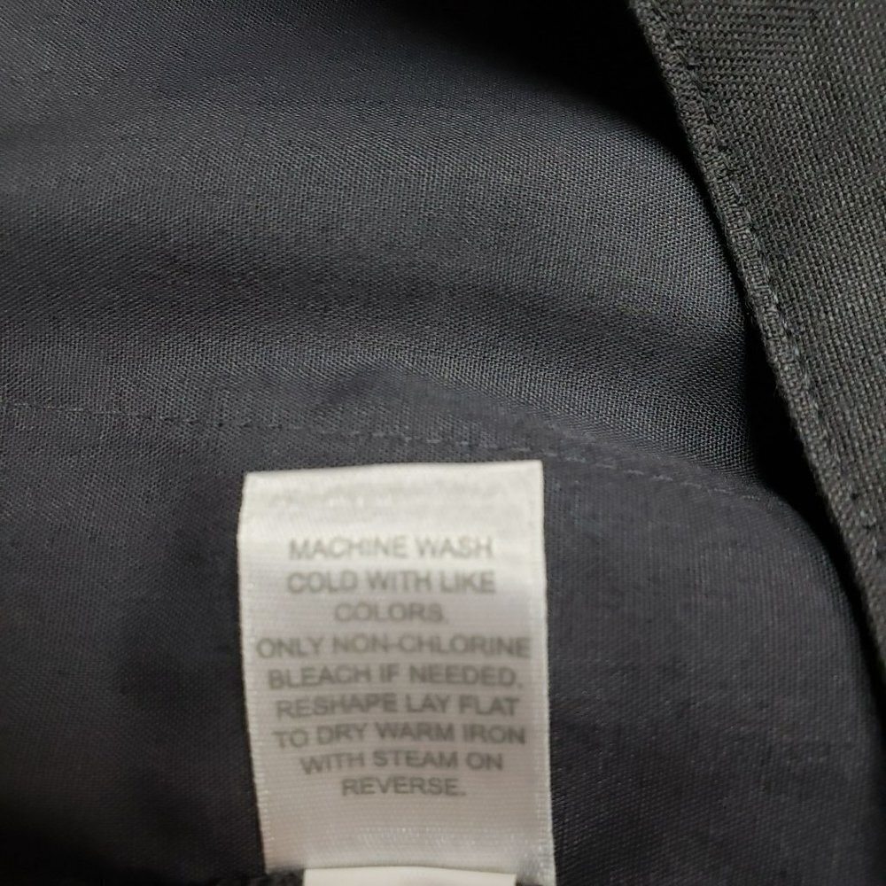 J Jill Linen Stretch Pants Womens 14 Petite Gray High Rise Trouser Pull On - Picture 10 of 10